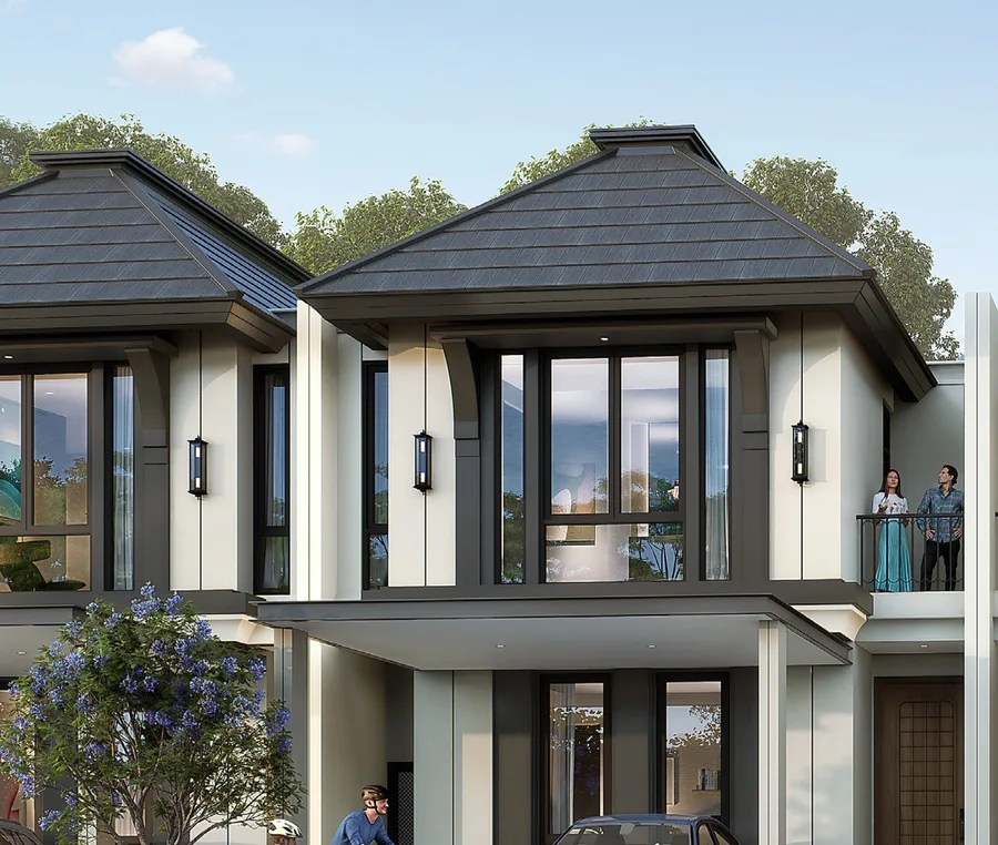 Averon — Eksterior Sudut, Carport & Taman Depan
