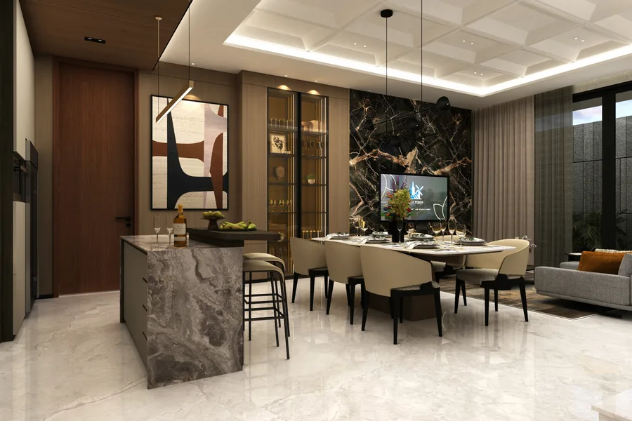 Dining Room & Kitchen Island — Open Plan Living (Ideas & Inspiration | Show Unit)