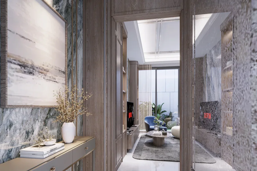 Foyer & Entry Corridor — American Classic Detailing (Ideas & Inspiration | Show Unit)