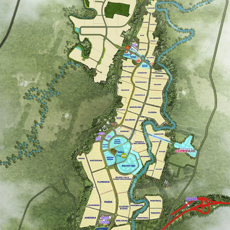 Siteplan Averon — Kota Wisata Cibubur