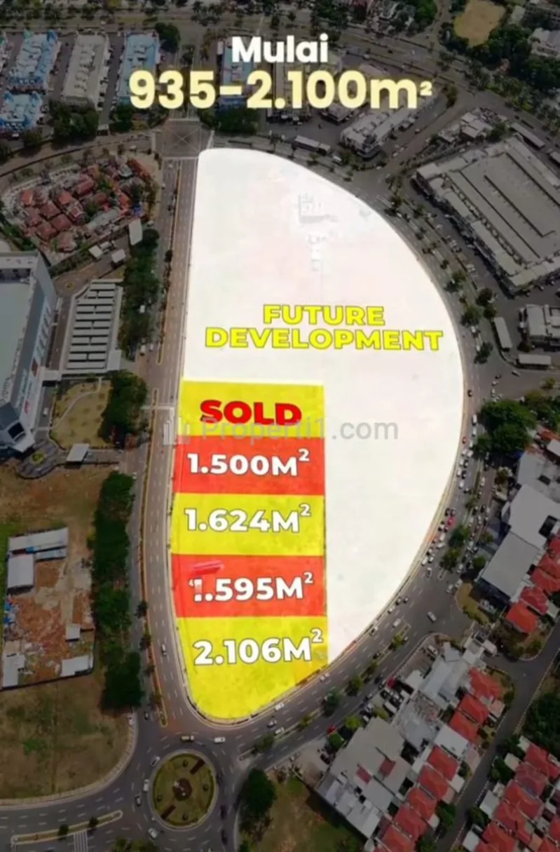Siteplan North Square District — Posisi Kavling CBD.N8 hingga N12