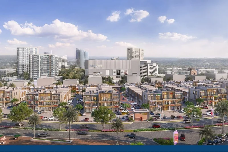 North Square District — Aerial Siang, Konteks Kawasan & Mall Living World