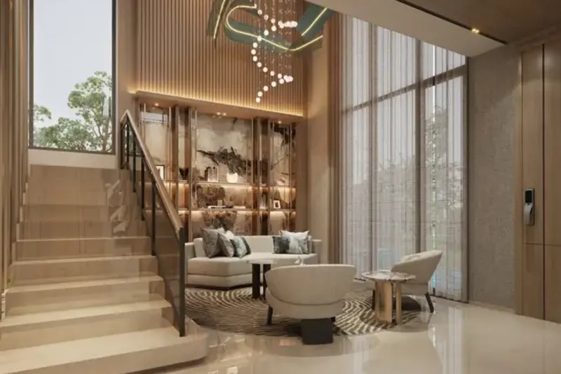 Richmond — Staircase & Lounge Area, Multi-lantai (Ideas & Inspiration | Show Unit)